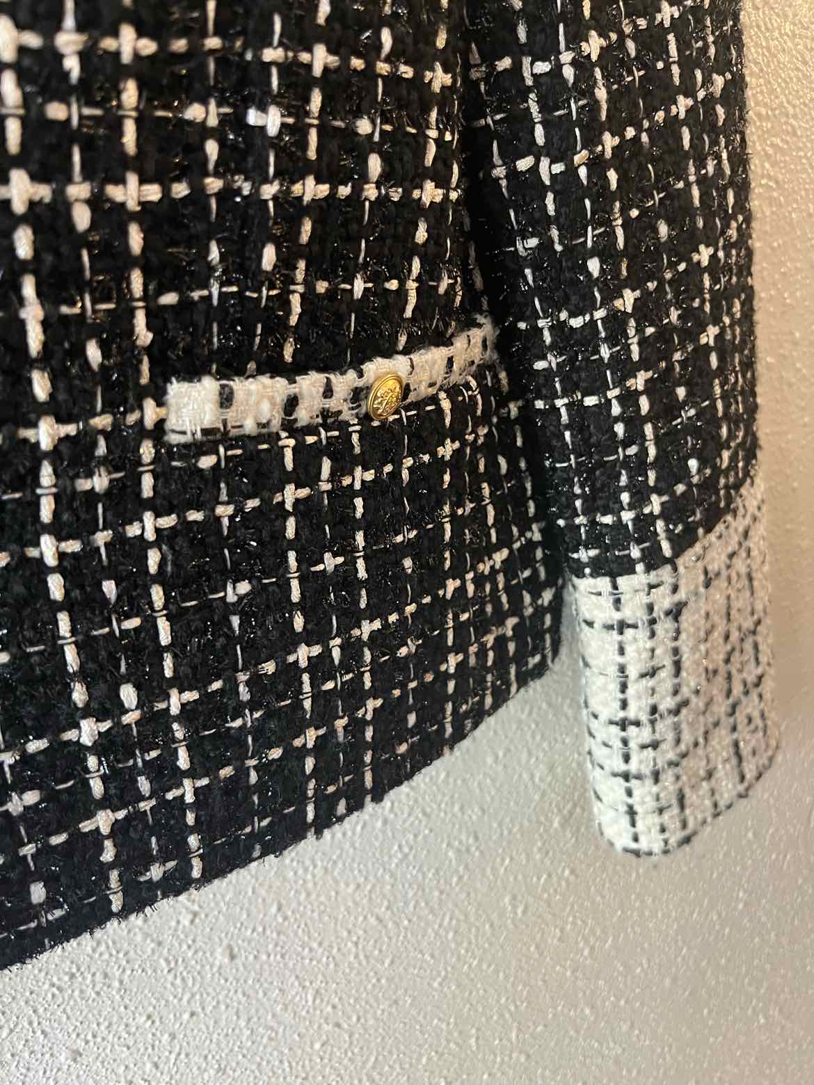 Alice + Olivia Classics Black and white Size 8 Jacket