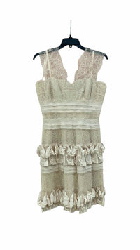 BCBGMax Azria Cream Size 8 Dress