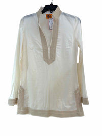 Tory Burch Beige and Cream Size 8 Shirt