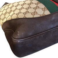 Gucci Original GG Canvas Web Jackie Hobo Brown multi Handbag