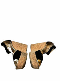 Jimmy Choo Black and Gold Size 38 Shoes