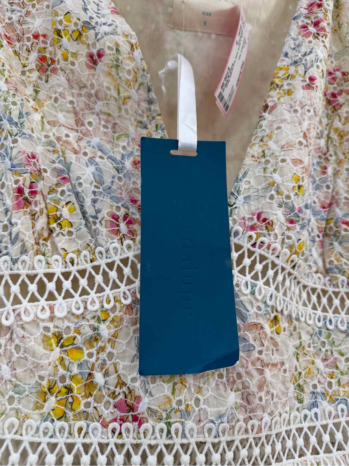 Guadalupe White Multi Size S Dress