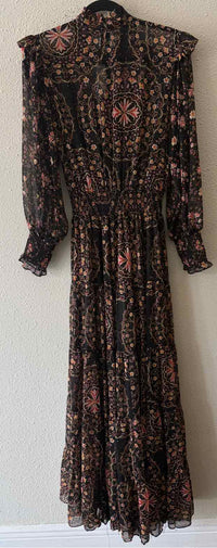 Misa Black Multi Size M Dress
