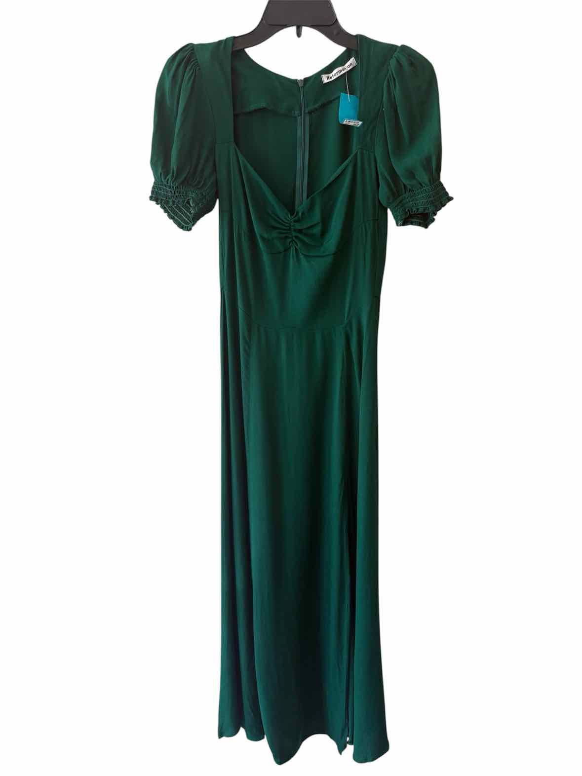 Reformation Green Size 0 Dress