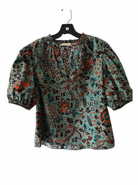 ULLA JOHNSON Jade and Orange Size 10 Shirt