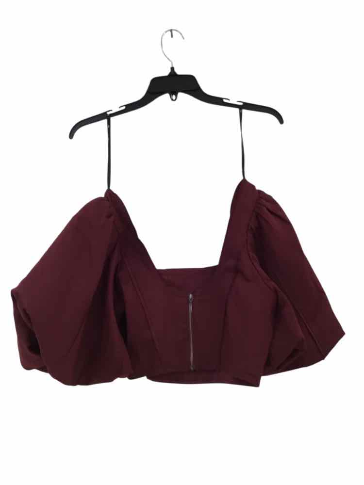 Aje. Burgandy Size AU10/US6 Shirt
