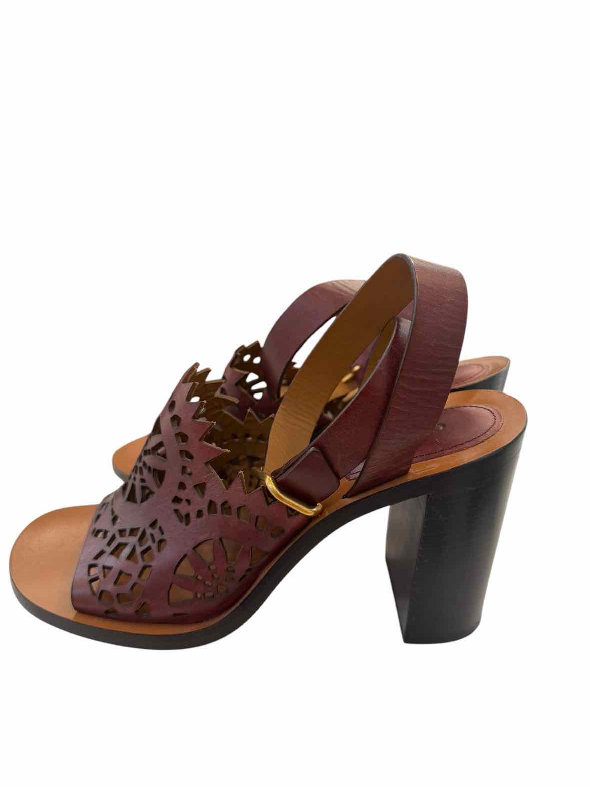 Chloe Burgundy Size 10 Shoes