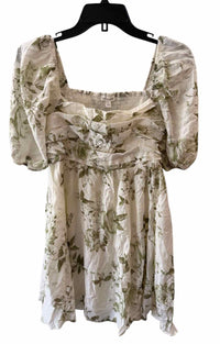 Blu Pepper White and Green Size L Dress