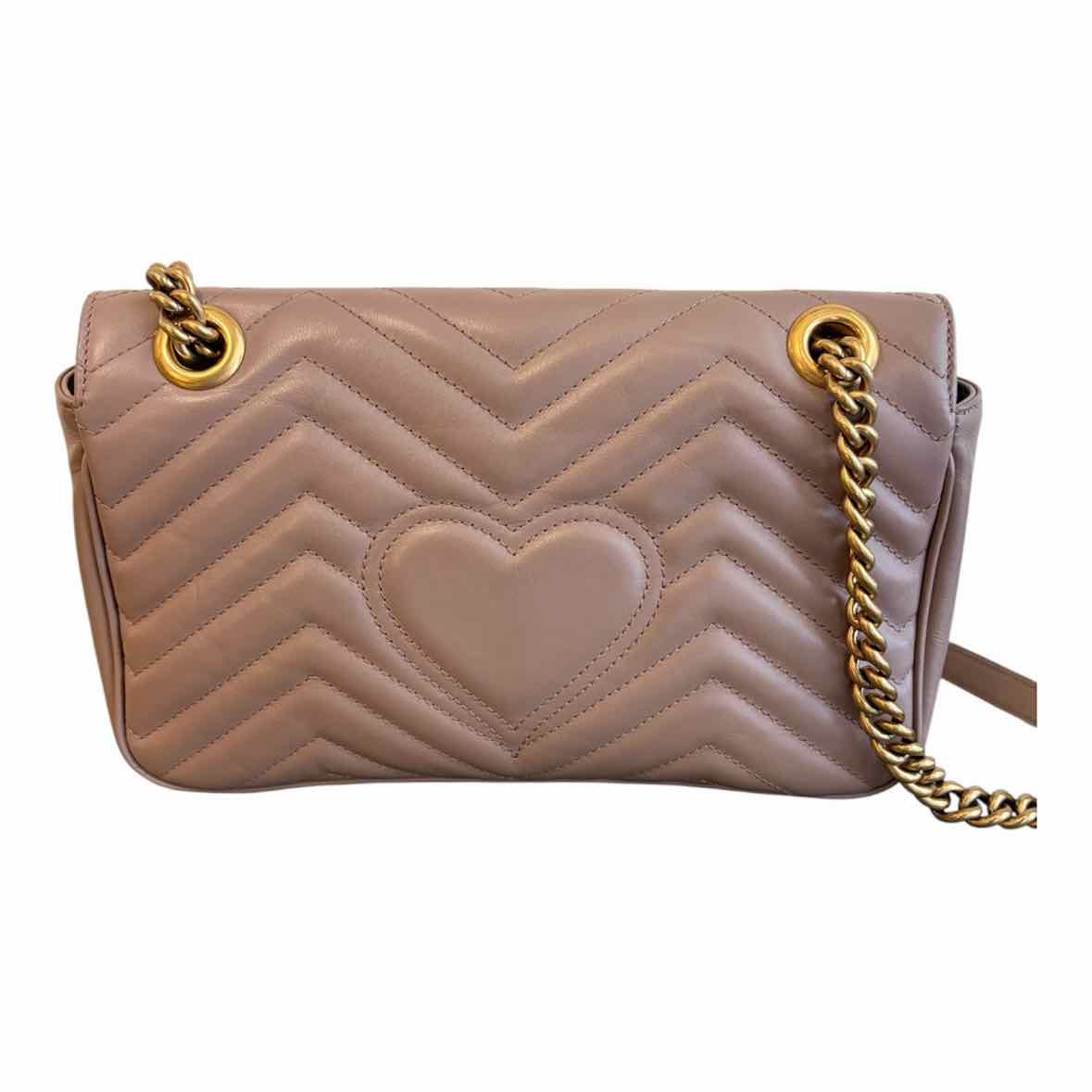 Gucci GG Marmont Small Leather Shoulder B rose mauve Handbag