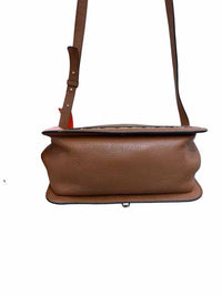 Coccinelle Marvin Twist Raffia Crossbody Bag Brown and Beige Handbag