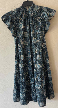 ULLA JOHNSON Blue Multi Size 6 Dress