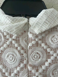 Miss Rosier white and nude Size L Dress