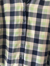 Equipment Blue and Green Size M Shirt