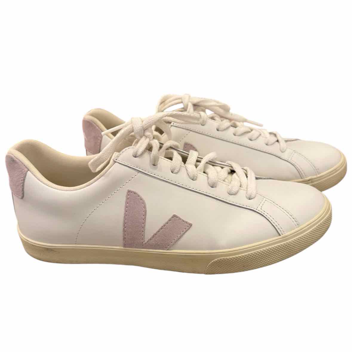 Veja White & lilac Size 9 Sneakers
