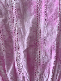 Love Shack Fancy Pink and White Size S Dress