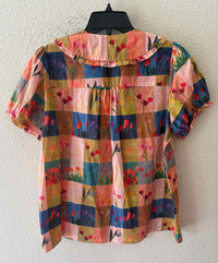 GiGiO USA Pink Multi Size L Shirt