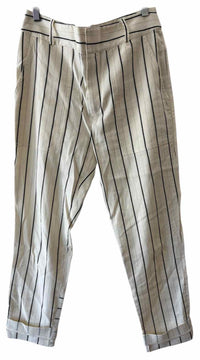 Derek Lam 10 Crosby White Black & Grey Size 6 Pants